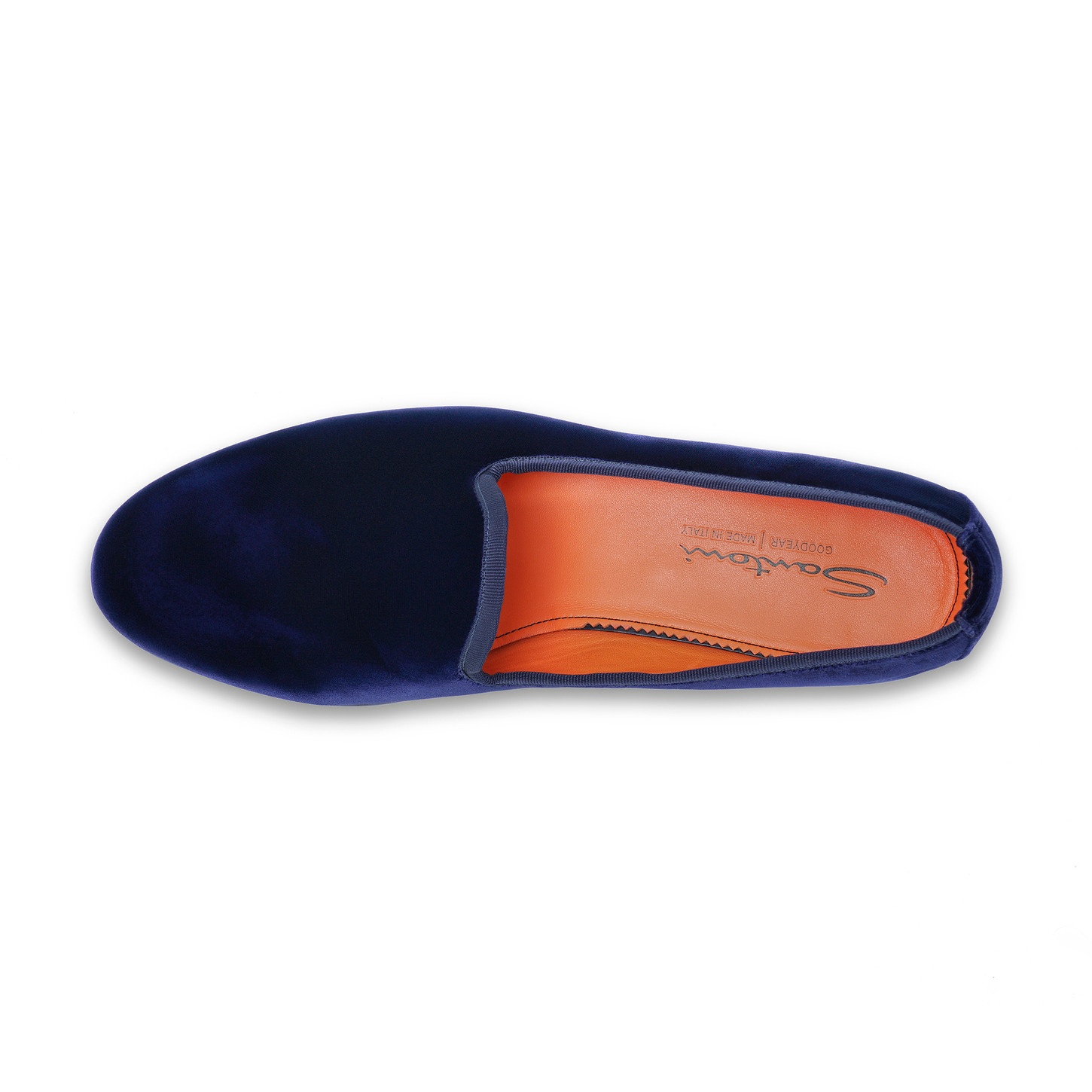 Men's blue suede Andrea loafer - 5