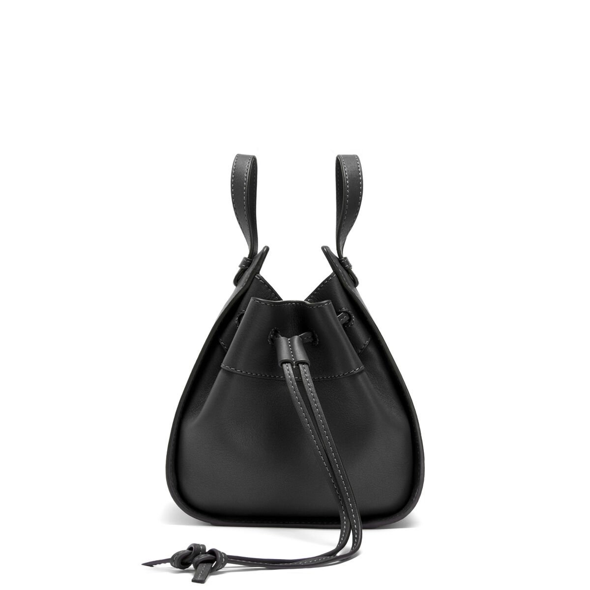 Mini Hammock Drawstring bag in nappa calfskin - 4