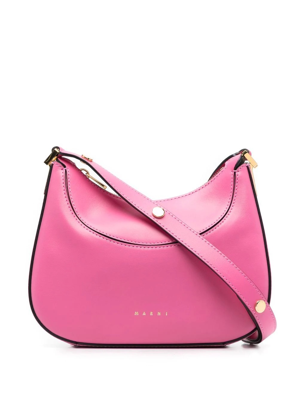 logo zipped shoulder bag - 1