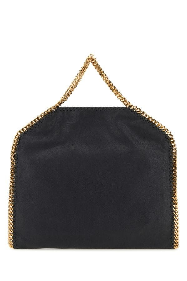 Stella Mccartney Woman Slate Shaggy Deer Falabella Fold Over Handbag - 3