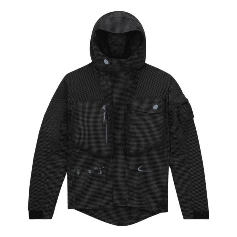 Nike x OFF-WHITE Hooded Pocket Jacket 'Black' DN1749-010 - 1