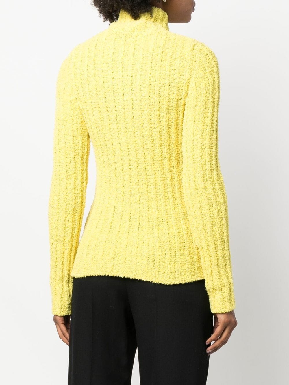 ribbed roll neck jumper - 4