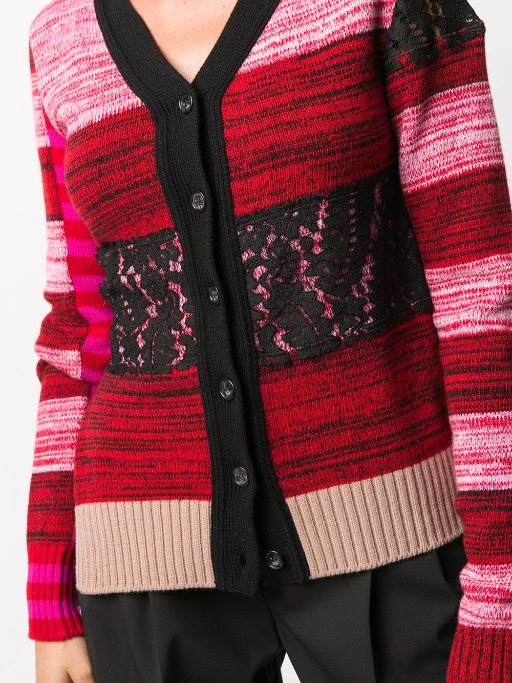 colour-block knitted cardigan - 5