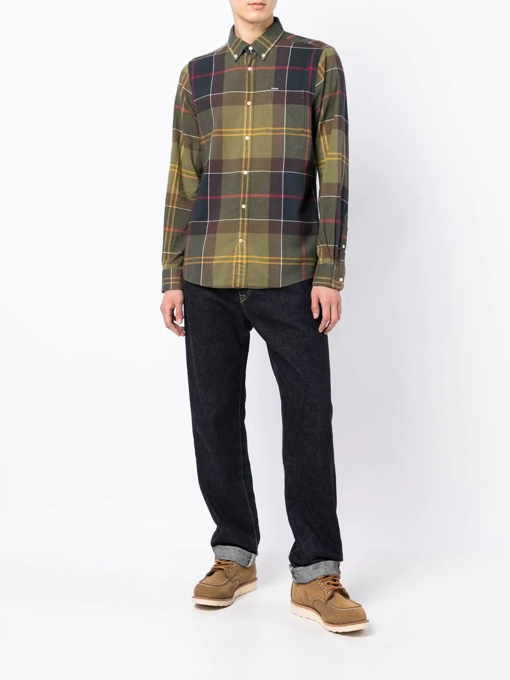 plaid-print long-sleeve shirt - 2