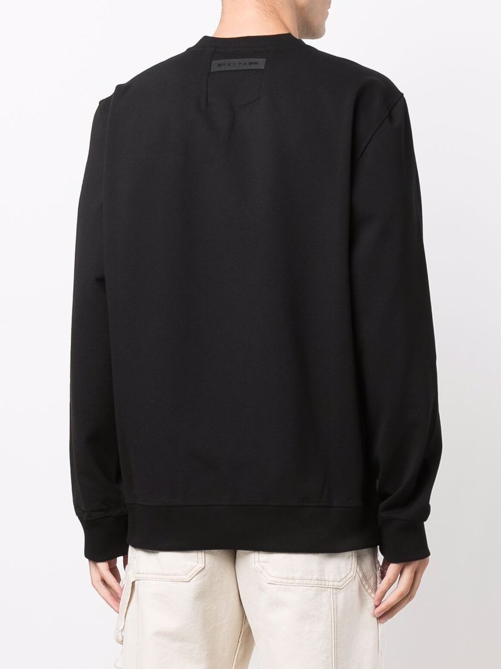 logo-patch crew neck sweatshirt - 4