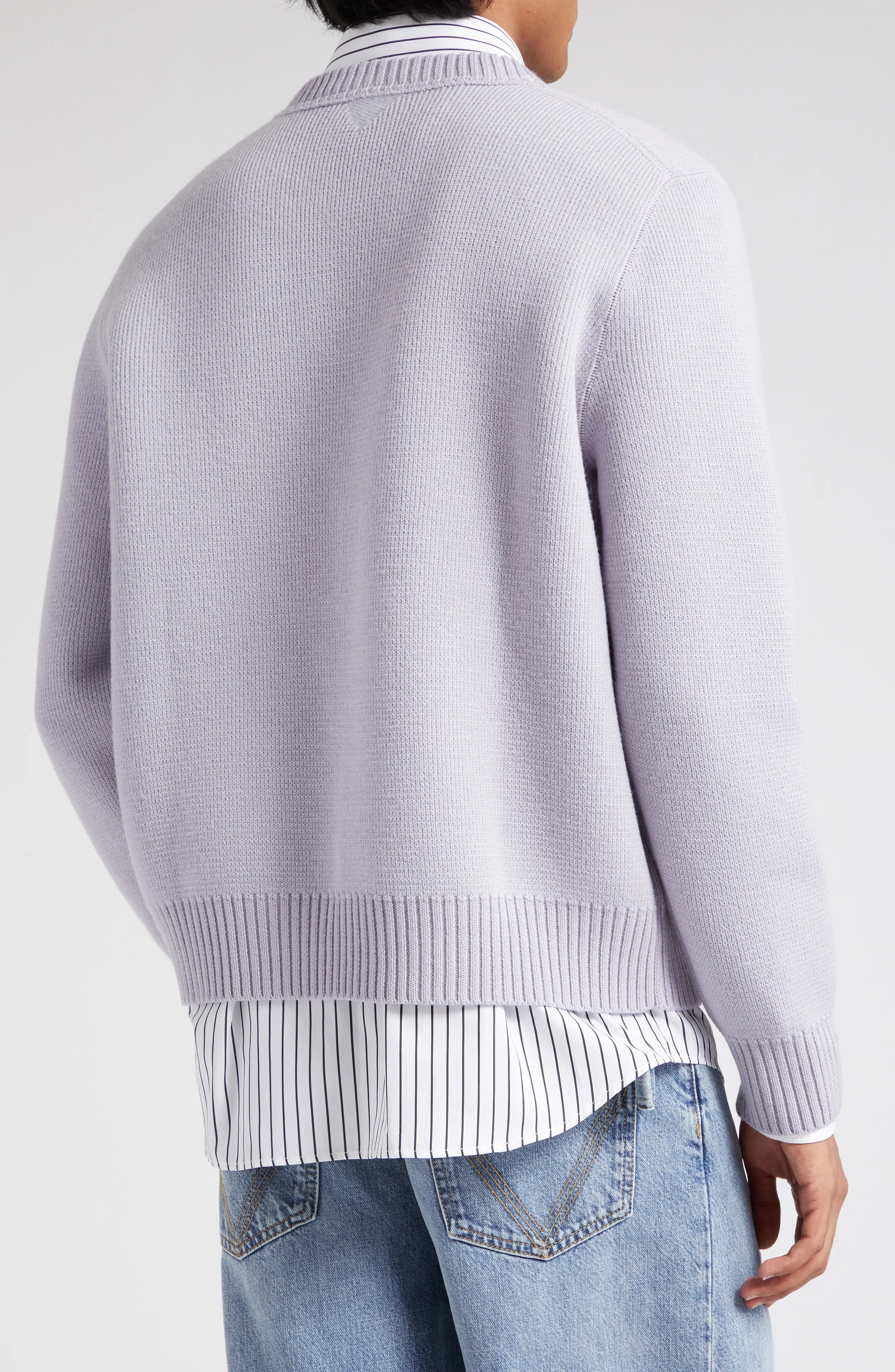 Crewneck Wool Milano Stitch Sweater - 2
