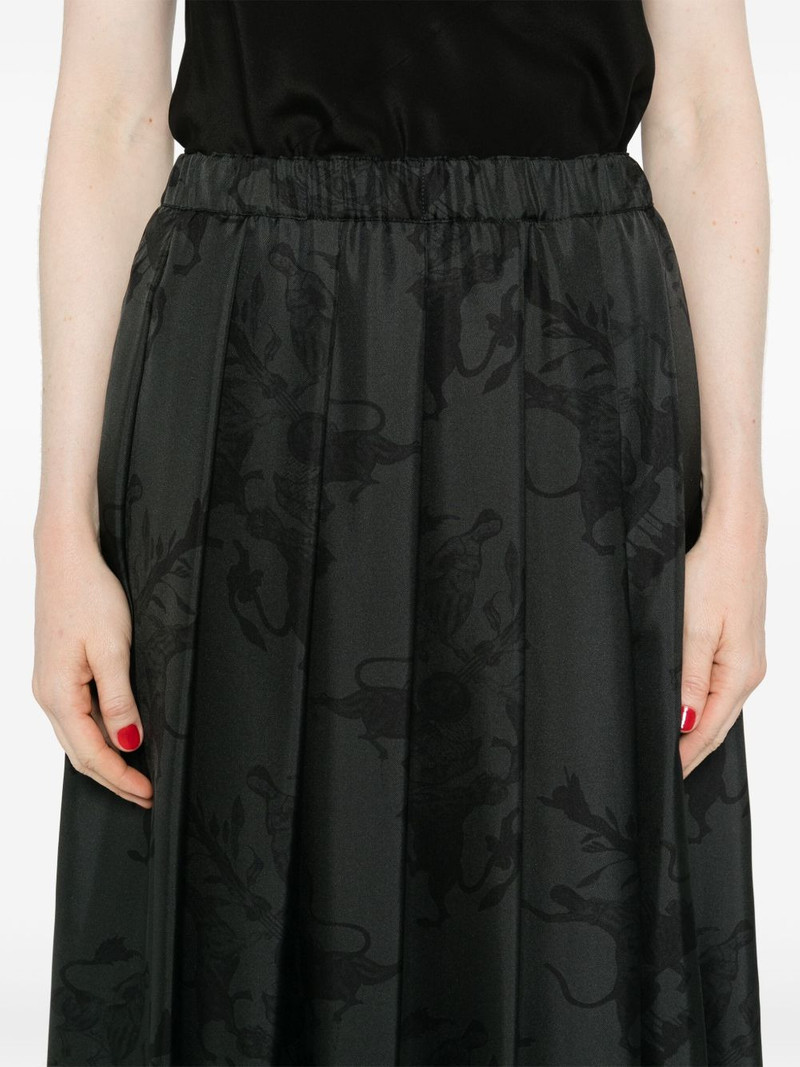 graphic-print midi skirt 5