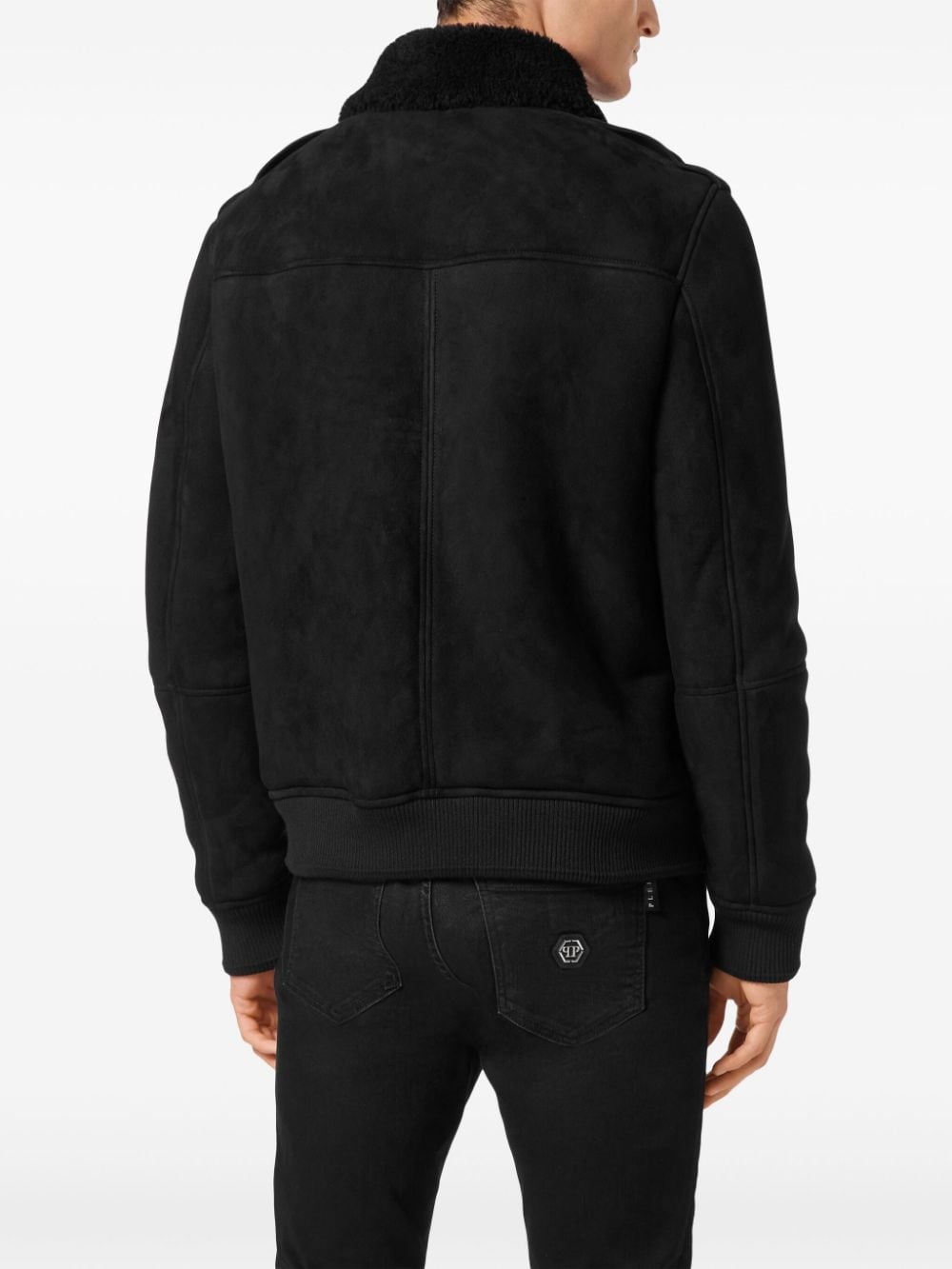 logo-patch jacket - 4
