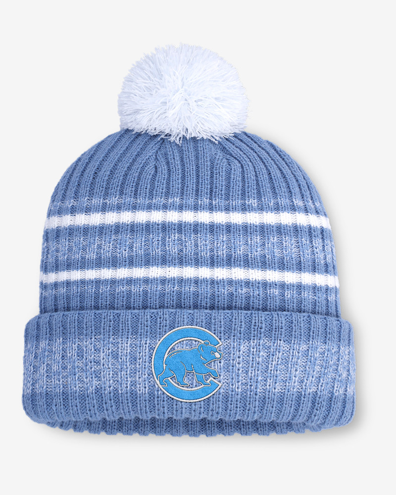 Chicago Cubs Peak Men's Nike MLB Cuffed Pom Beanie 1