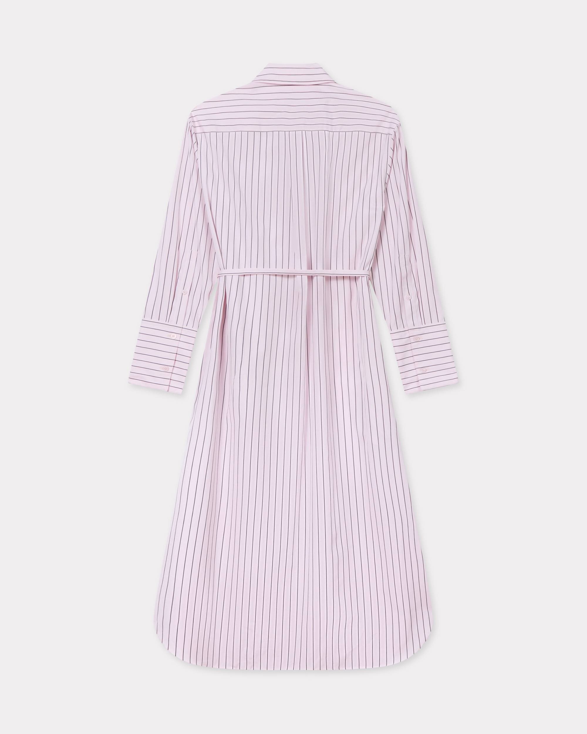 'Boke Flower' pin midi shirting dress in cotton poplin - 2