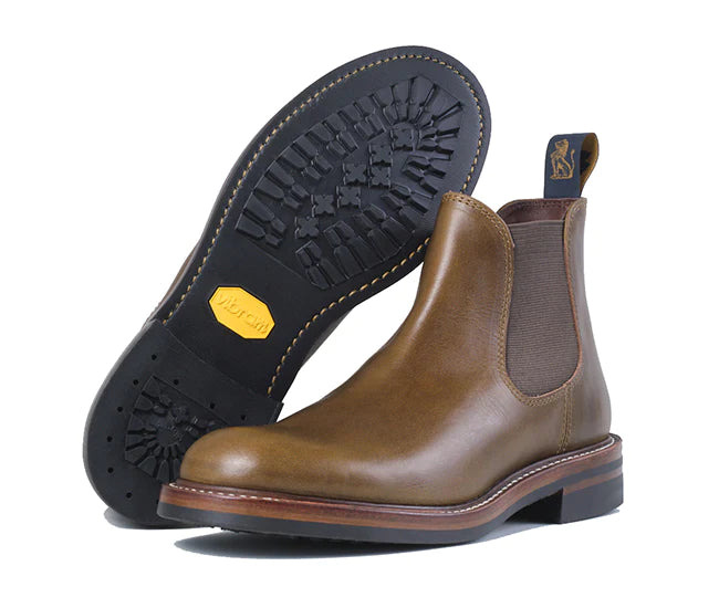 LK-027 Chelsea Boot Horween CXL Dark Olive - 3