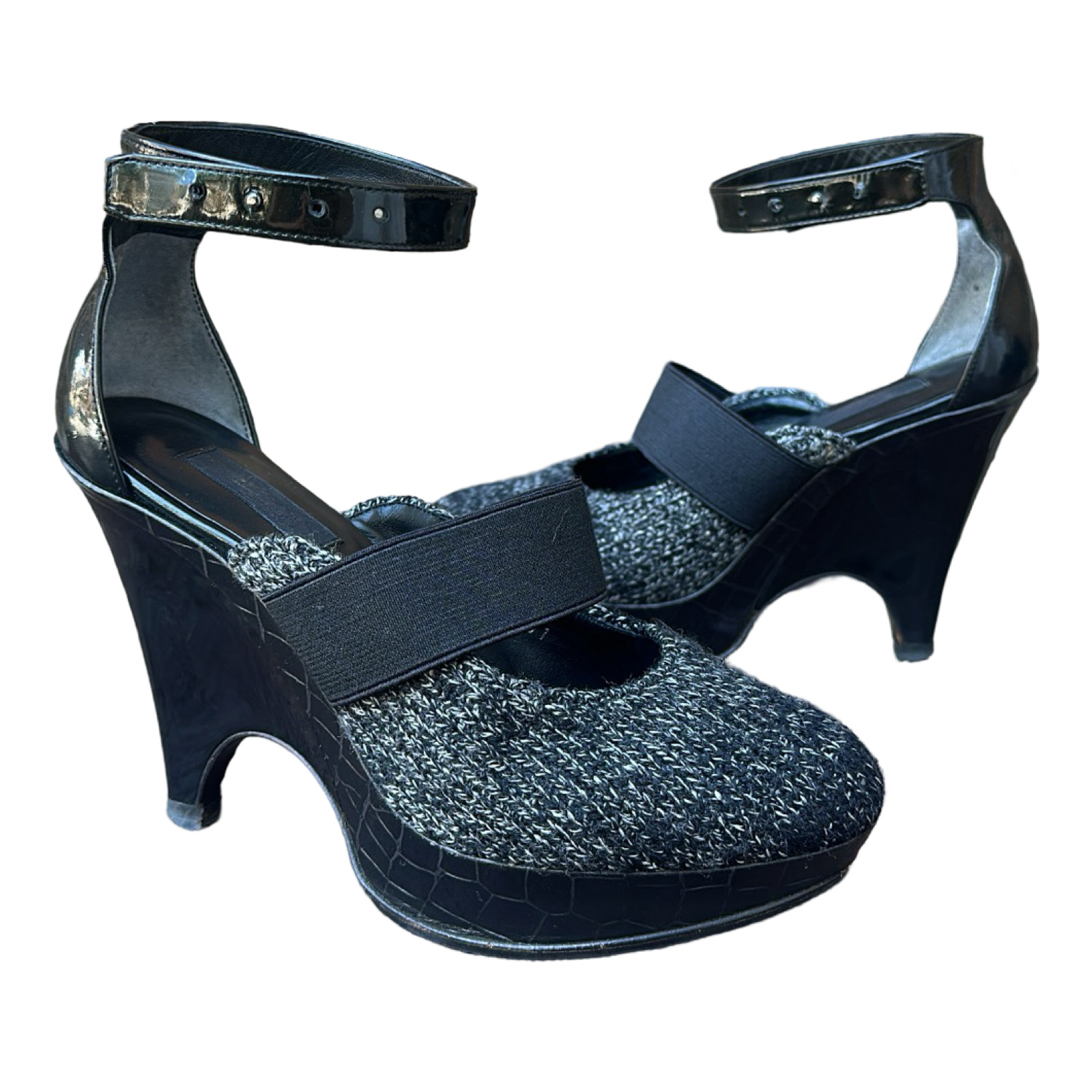 Coup de Grace - Undercover Gradient Knit High Heels AW09 Sz XS - 1