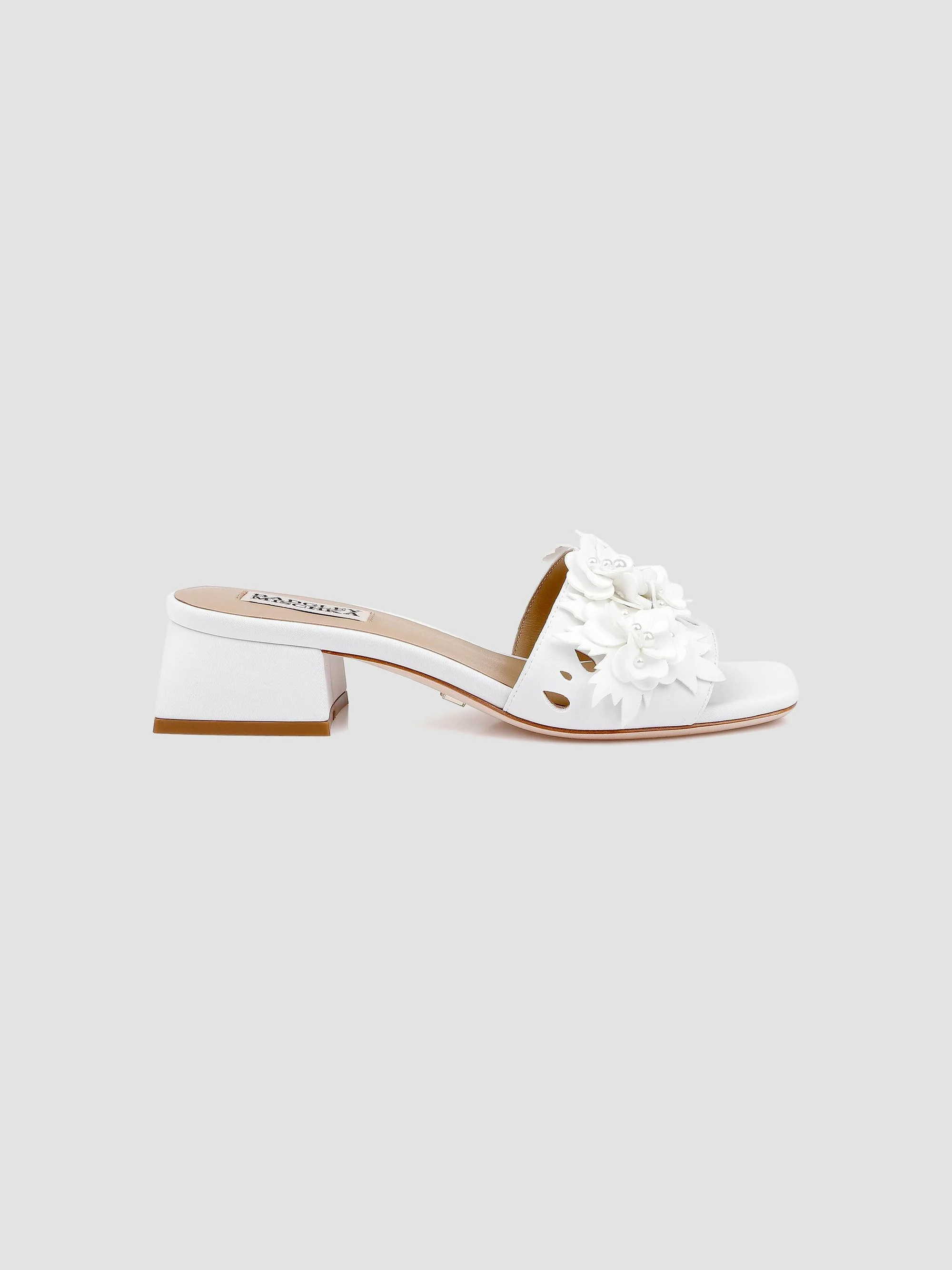 Women's Oralia 40MM Floral Sandals - White - 1