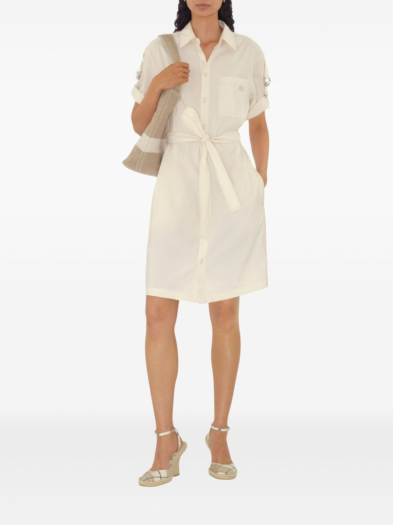 Burberry EKD-embroidered shirt dress outlook