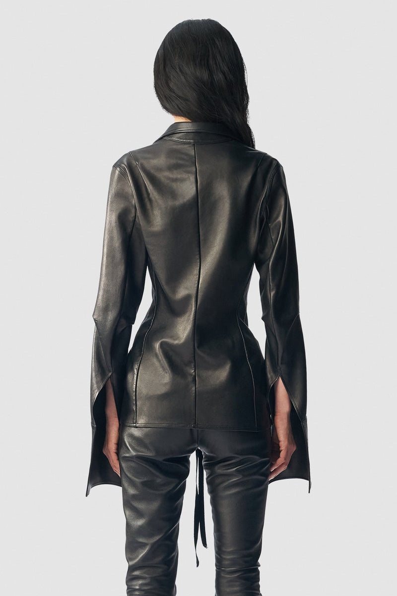 Ann Demeulemeester Linsey Open Front Fitted Shirt | REVERSIBLE