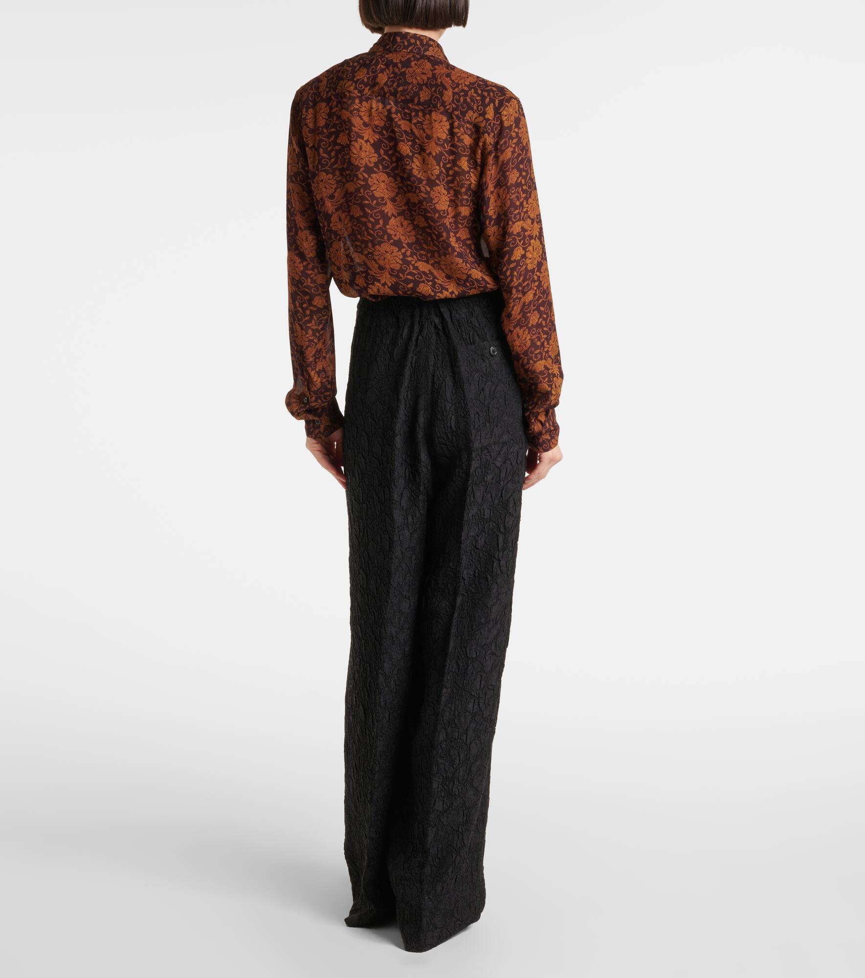 High-rise wide-leg pants - 3