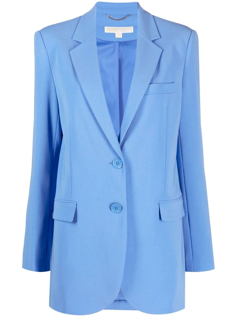notched-lapels single-breasted blazer - 1