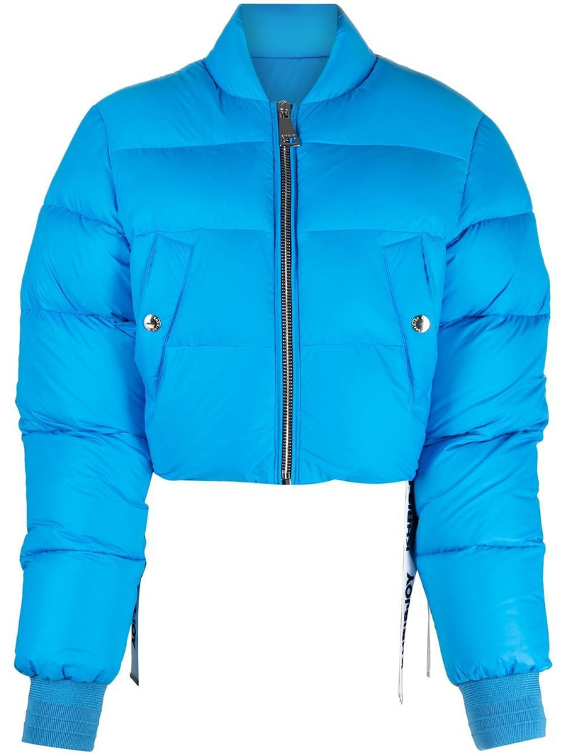 cropped padded bomber jacket 1