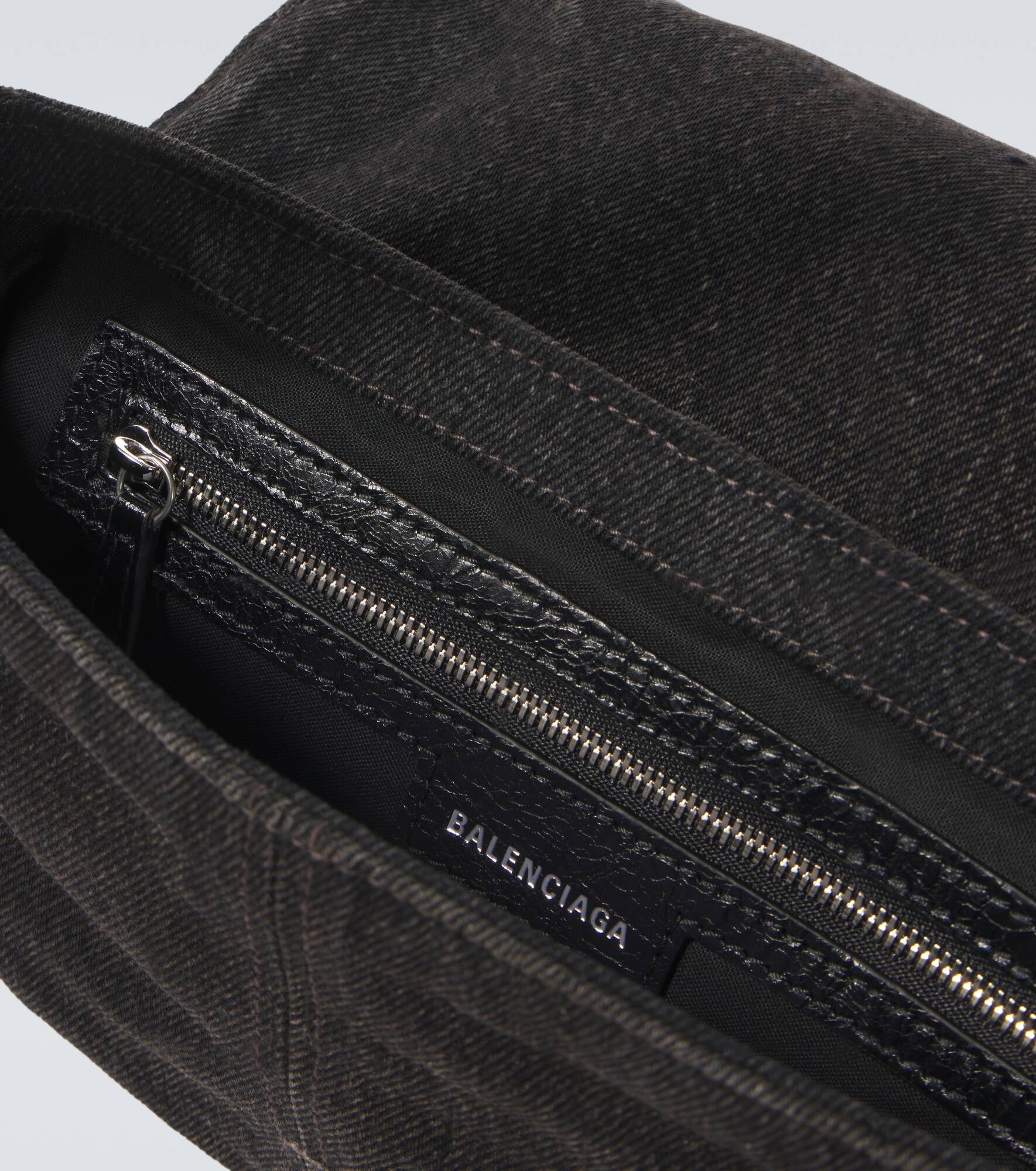 Le Cagole XS denim shoulder bag - 4
