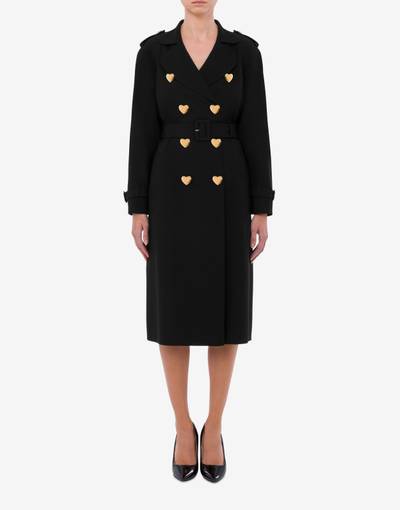 Moschino HEART BUTTONS ENVER SATIN TRENCH outlook