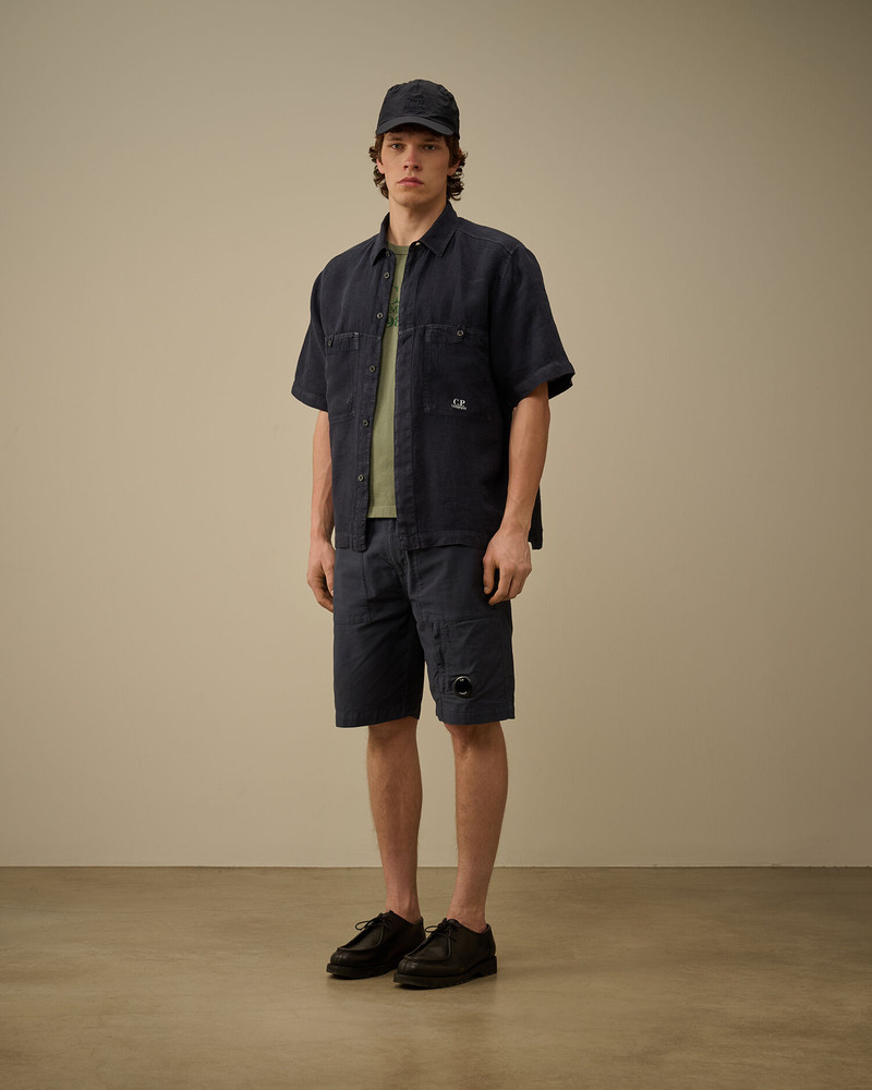 C.P. Company Linen Boxy Short Sleeve Shirt outlook