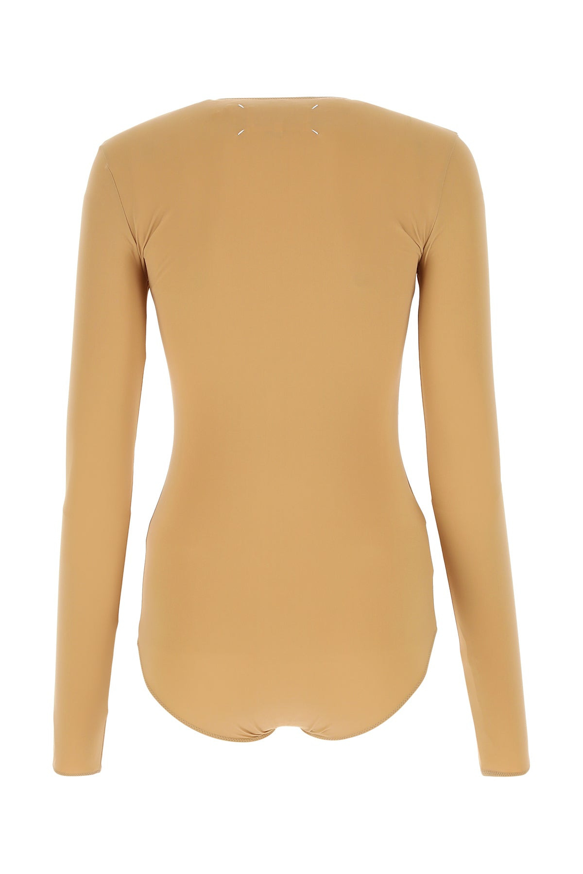 Skin pink stretch nylon bodysuit - 2
