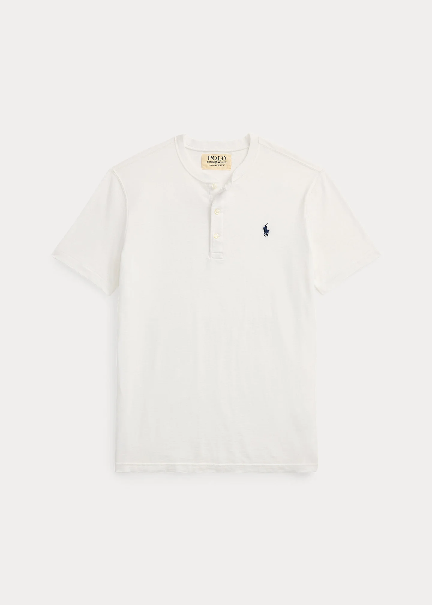Slub Jersey Short-Sleeve Henley Shirt - 1