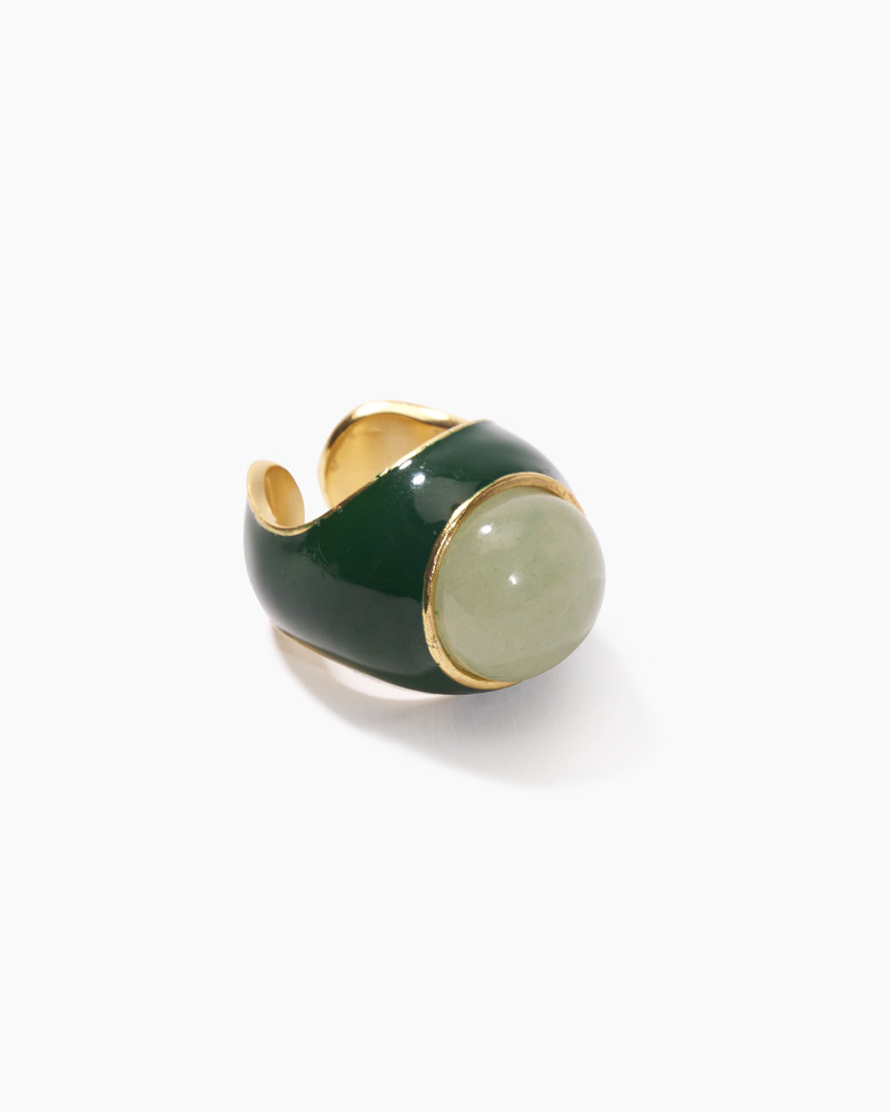 Carolina Herrera x Olympia Babylonia Cabochon Ring 1