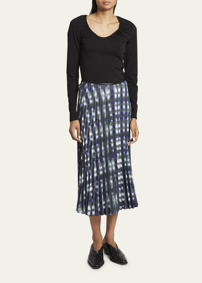 Proenza Schouler Piper Pleated A-Line Midi Skirt outlook