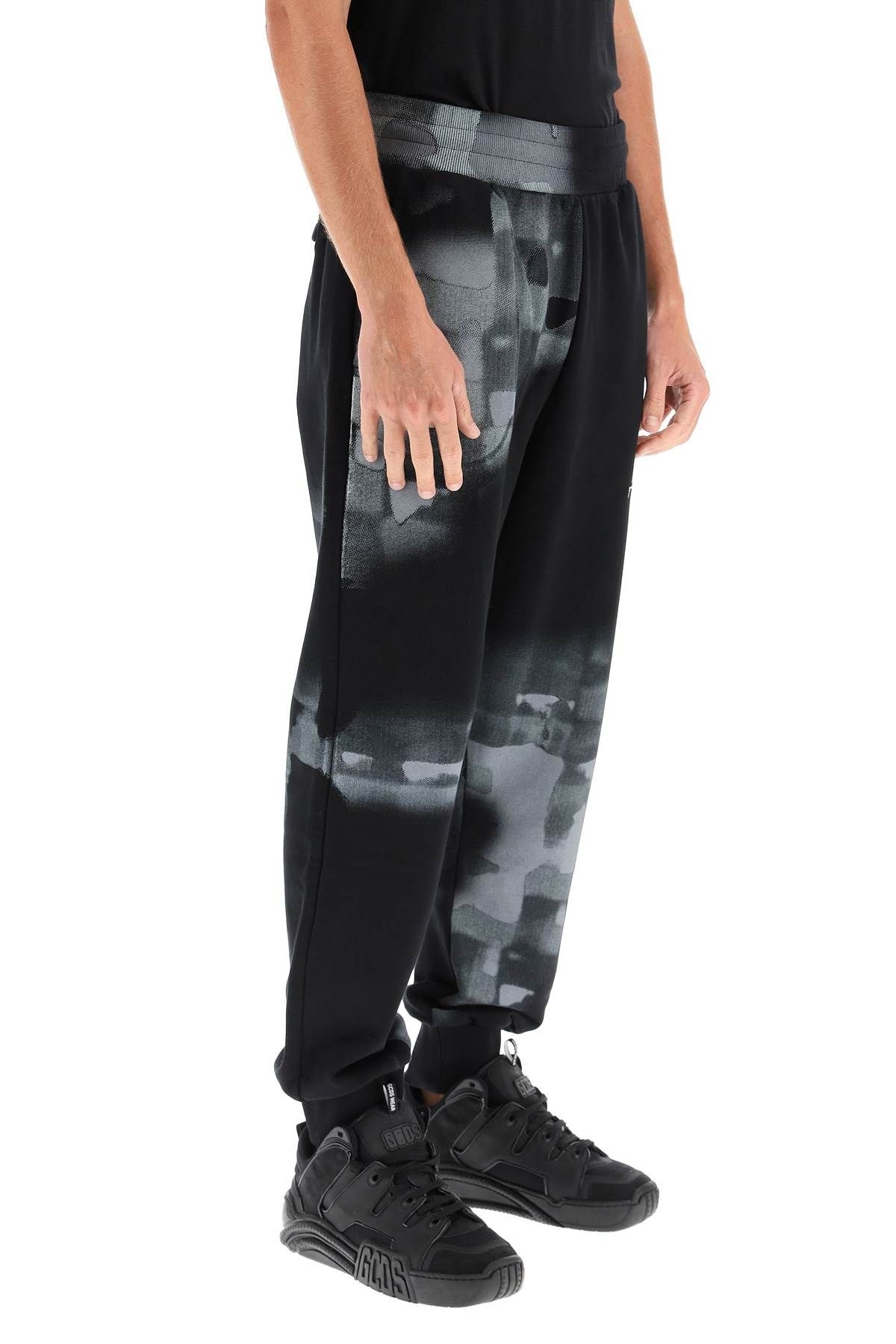 BRUSH STROKE PRINT SWEATPANTS - 3