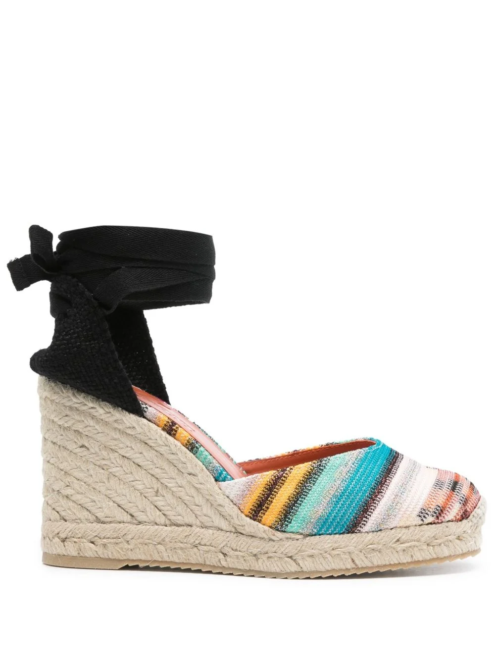 90mm striped espadrilles - 1
