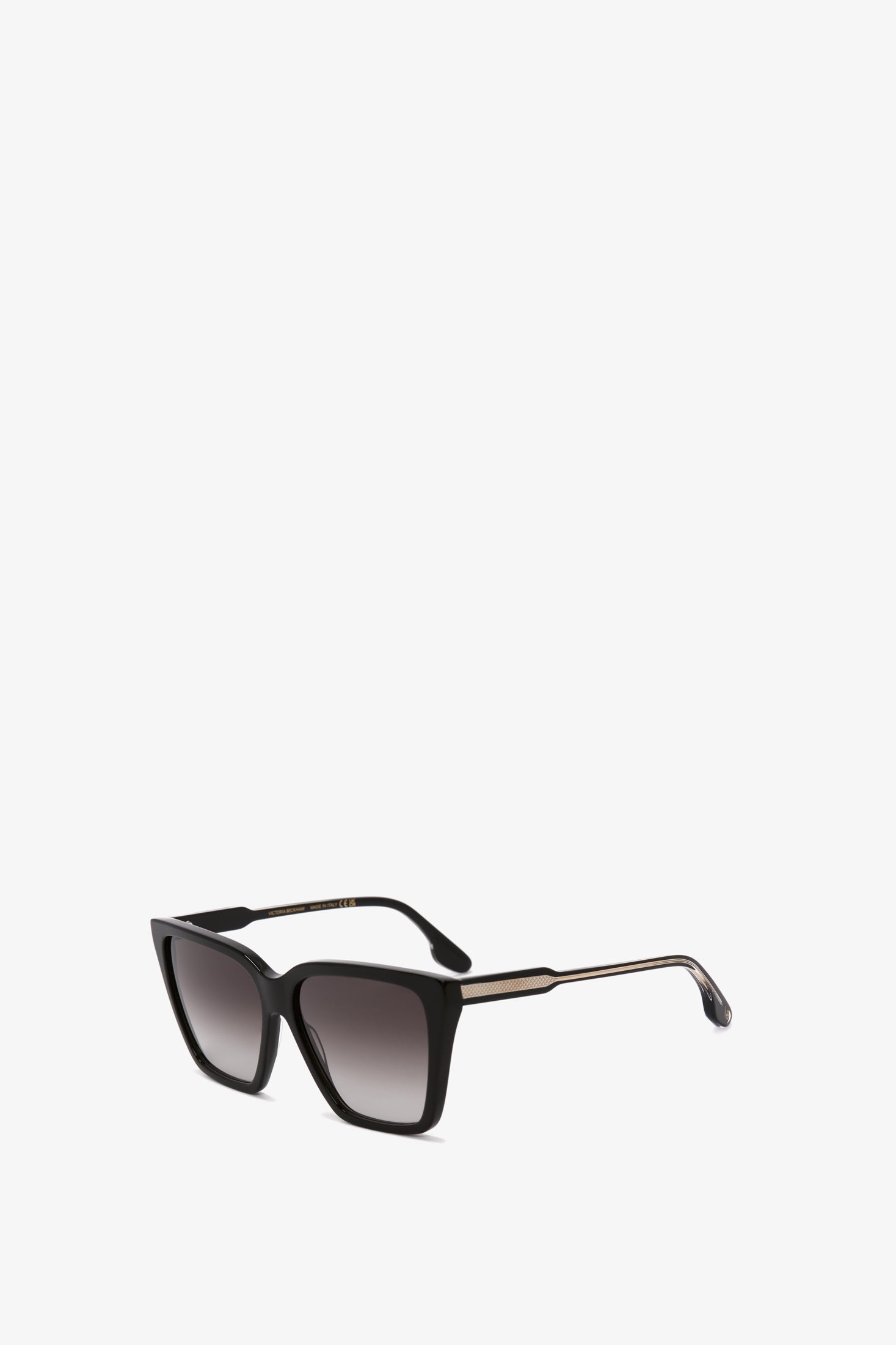 Guilloche Frame Sunglasses in Black-Gold - 2