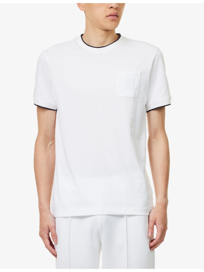Tennis Heritage Patch-Pocket Cotton-Blend T-Shirt 3
