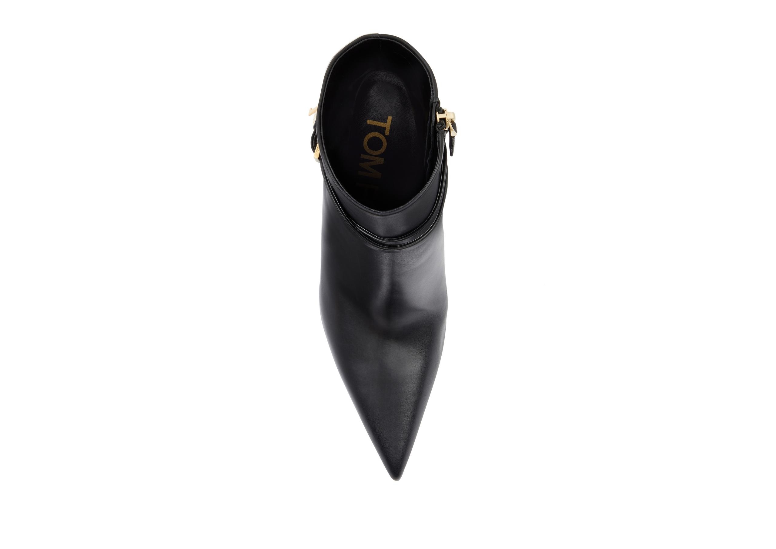 LEATHER PADLOCK ANKLE BOOT - 3