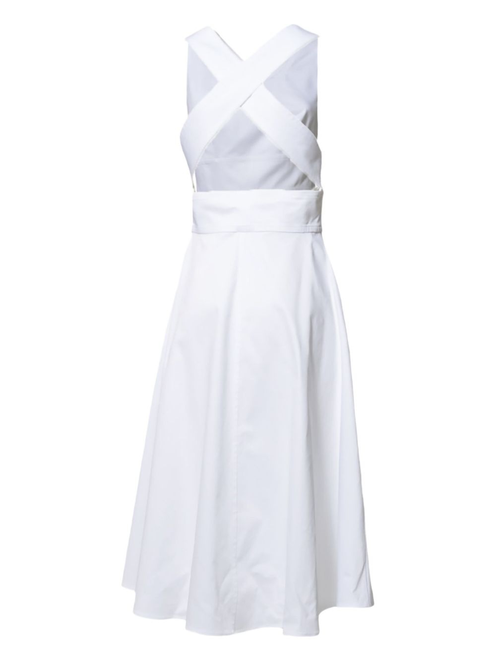 sleeveless flared dress - 2