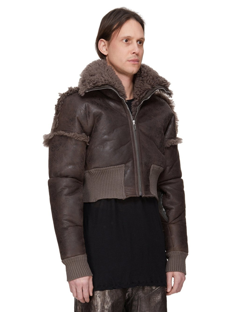 Gray Concordians Dracucollar Shearling Jacket 2