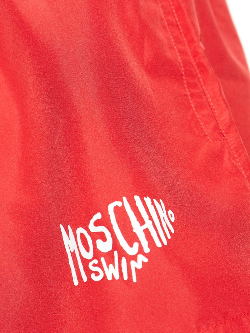 Moschino logo drawstring beachwear outlook
