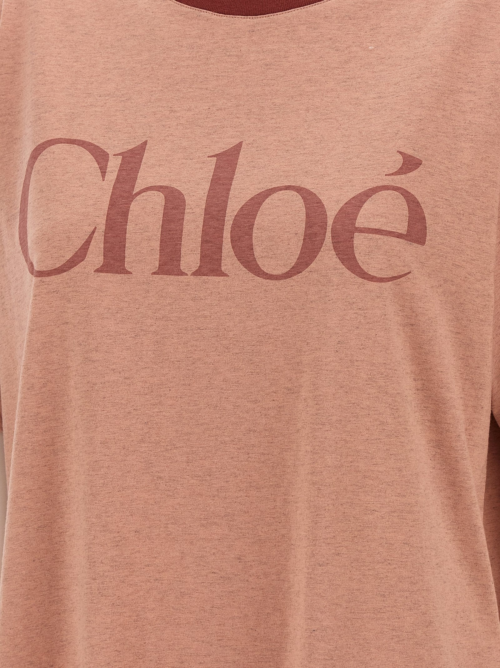 Logo Print T-Shirt Pink - 4