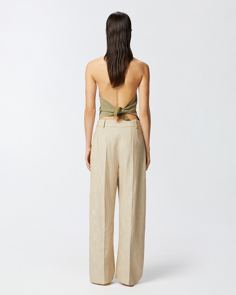 WIDE TROUSERS WITH CANVAS PLEATS 4