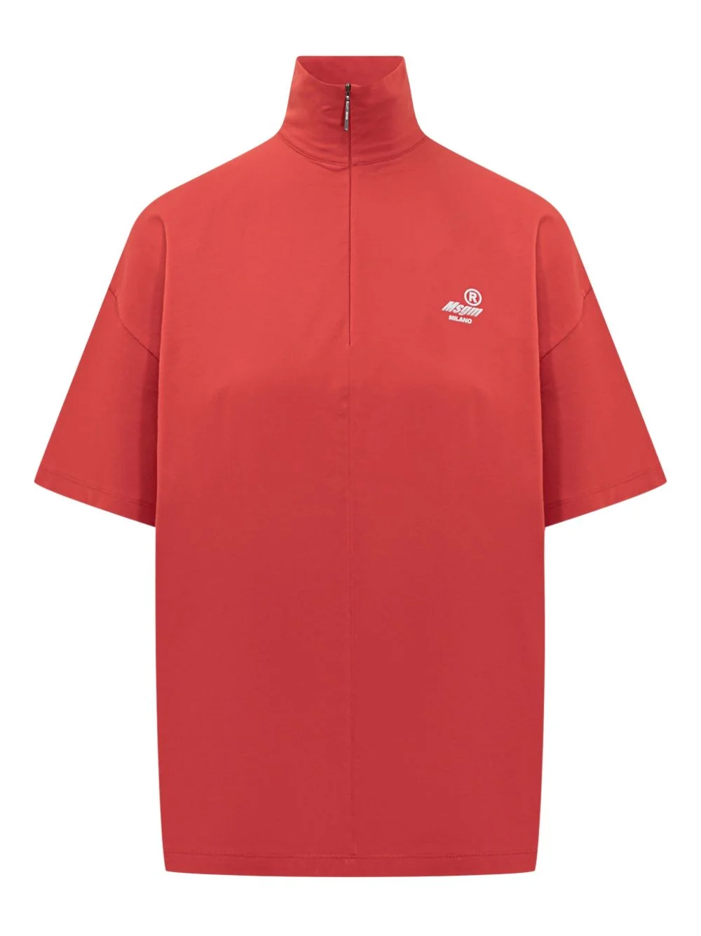 half-zip T-shirt - 1