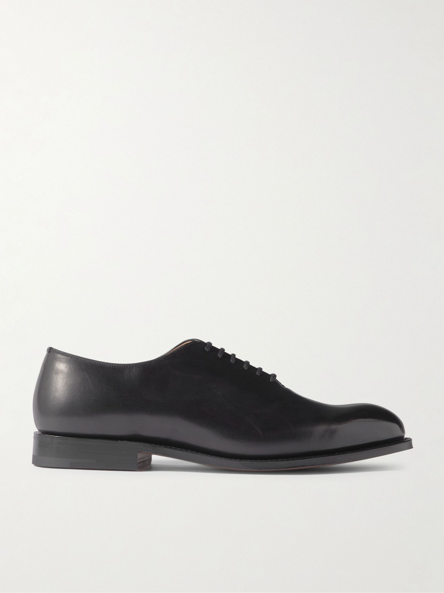 Oldford Leather Oxford Shoes Black - 1