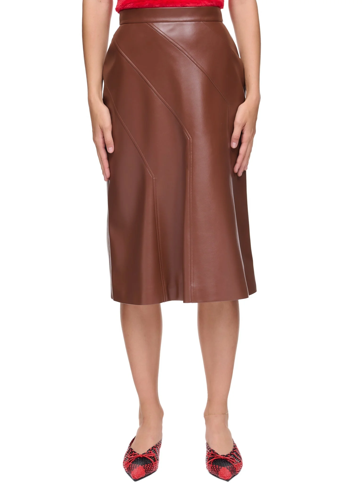 Vegan Leather Skirt - 1