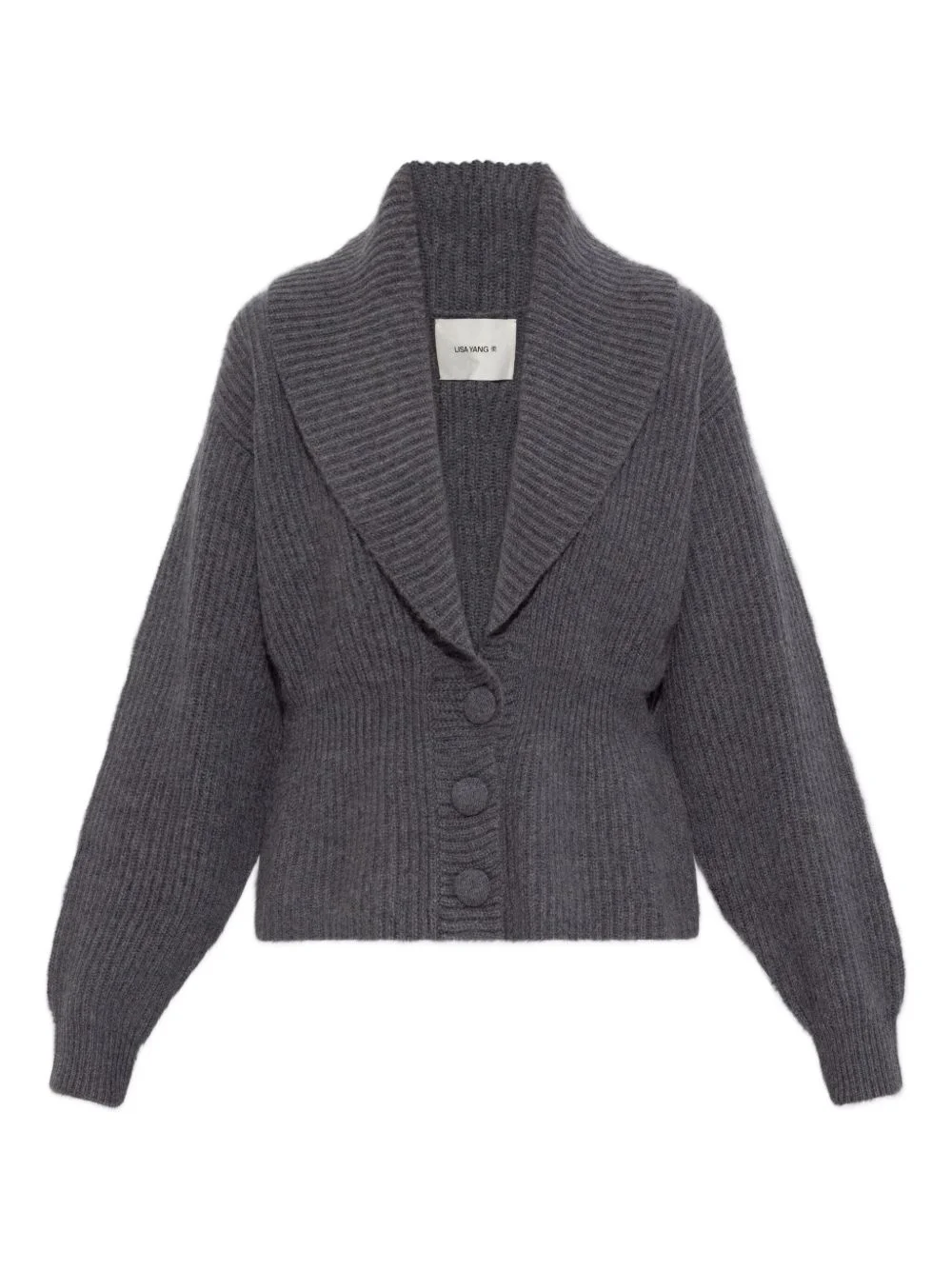 button shawl-collar cardigan - 1