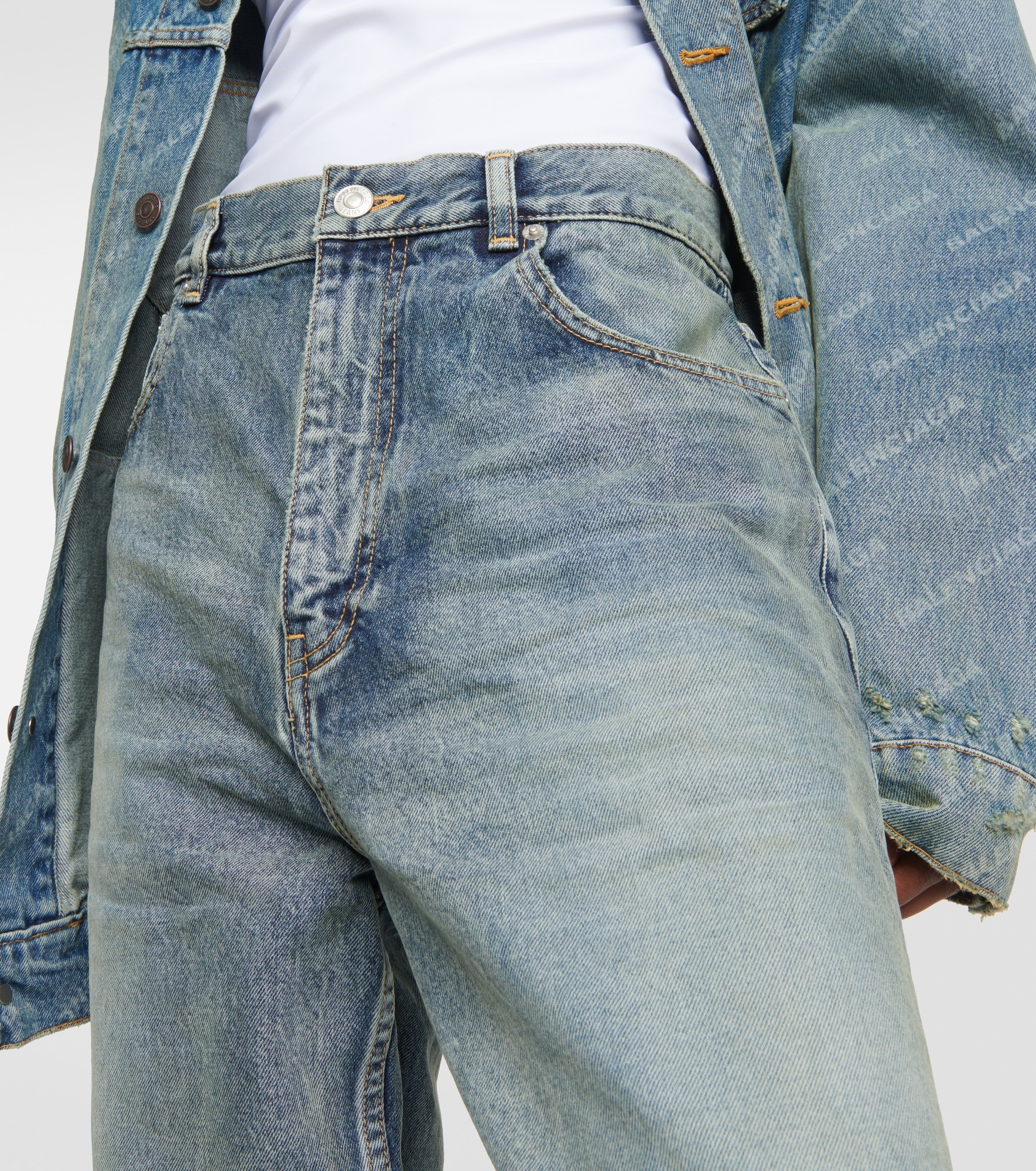 High-rise straight jeans - 4