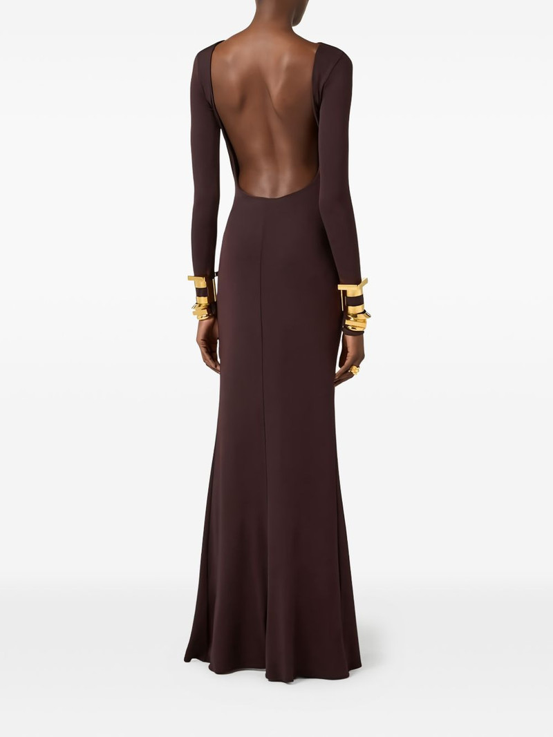 open back draped maxi dress 3