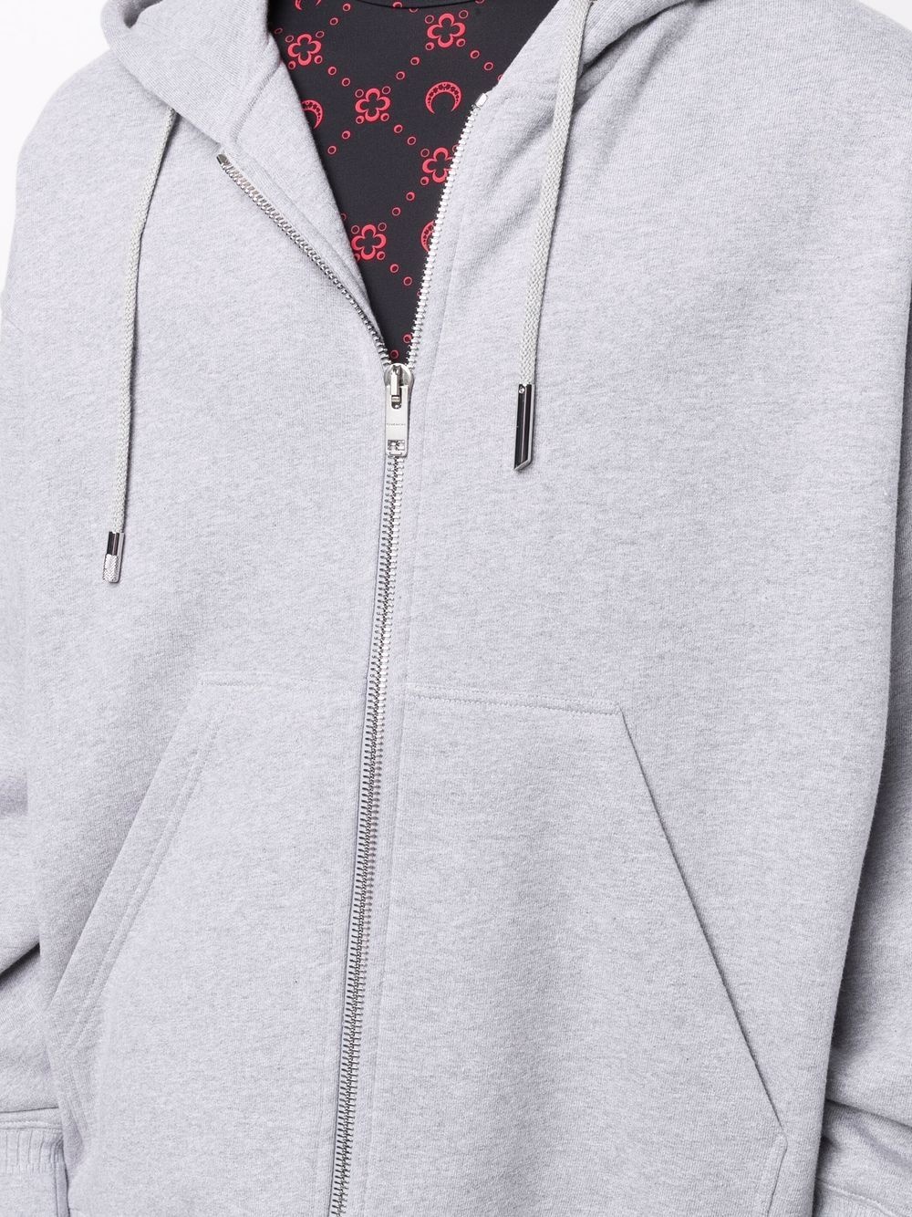 cotton zip-up hoodie - 5