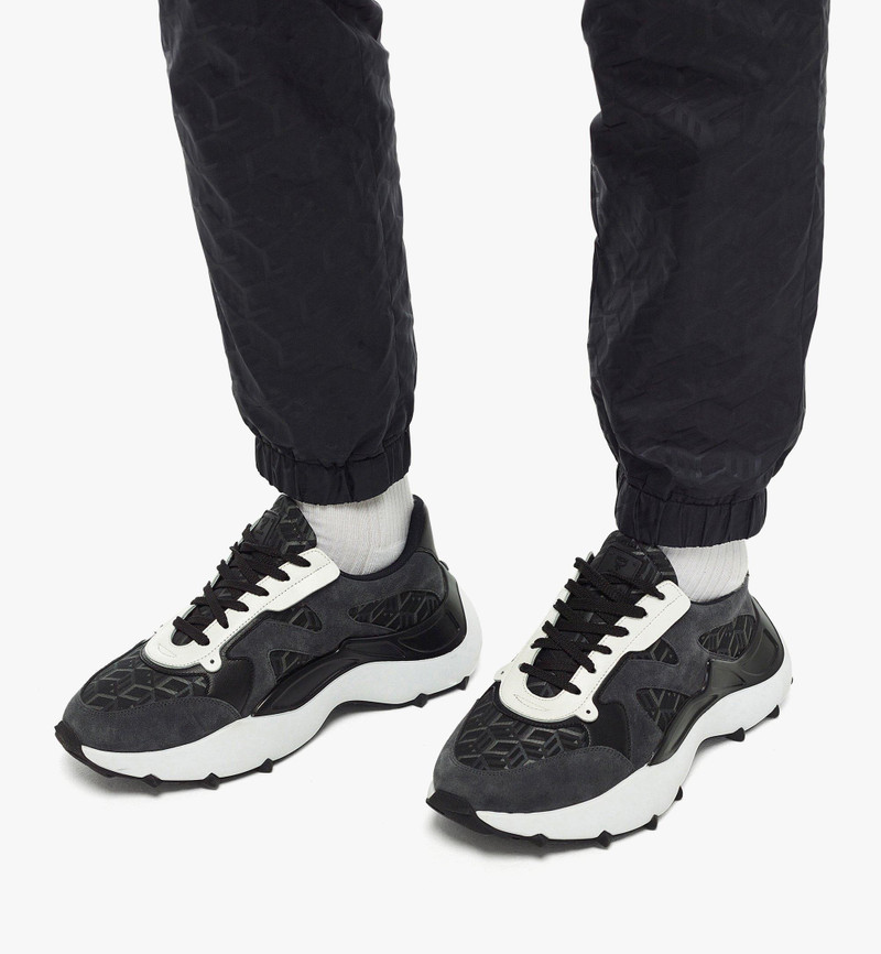 MCM Men’s Skystream Sneakers in Cubic Monogram Jacquard outlook