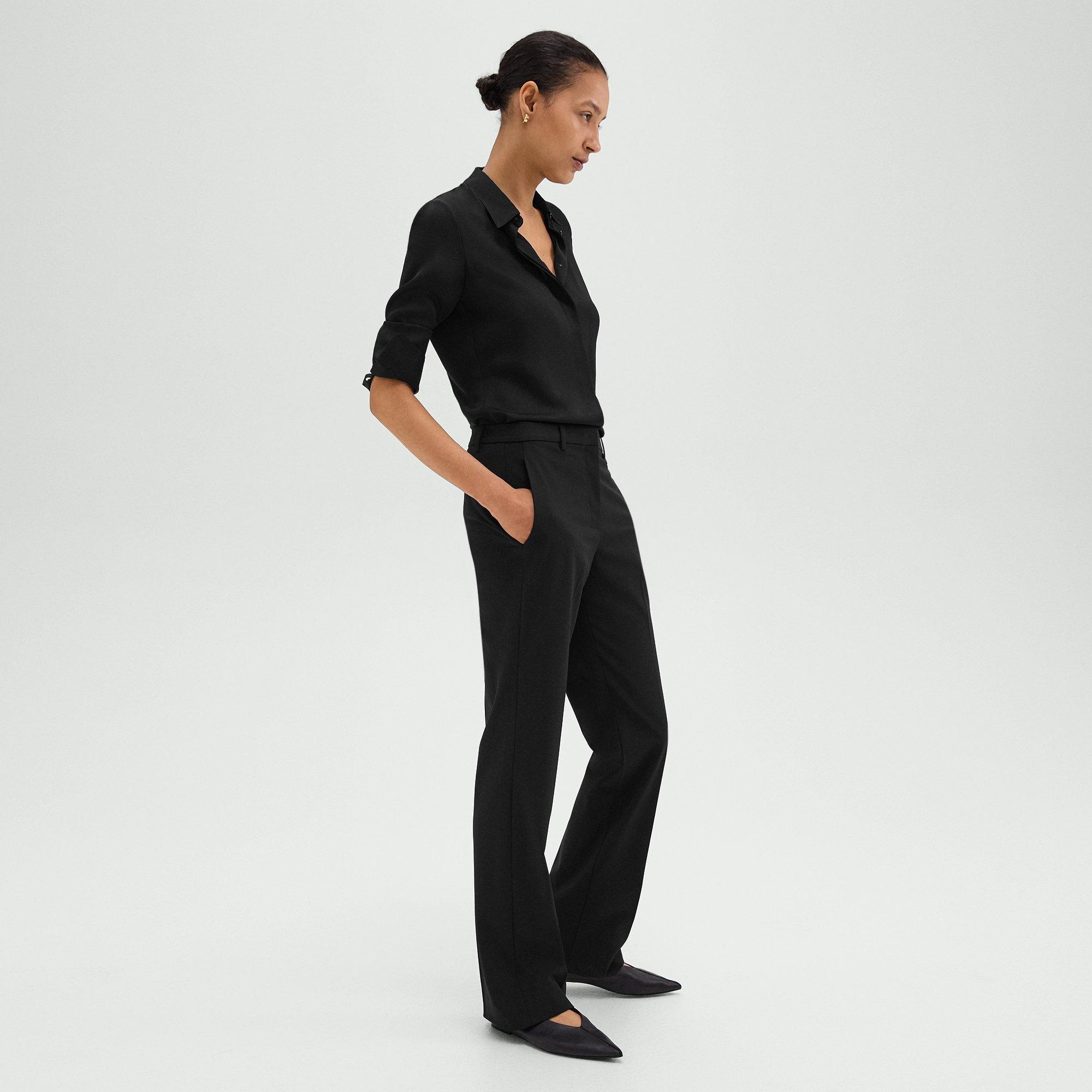 Flared Pant in Good Wool - 2