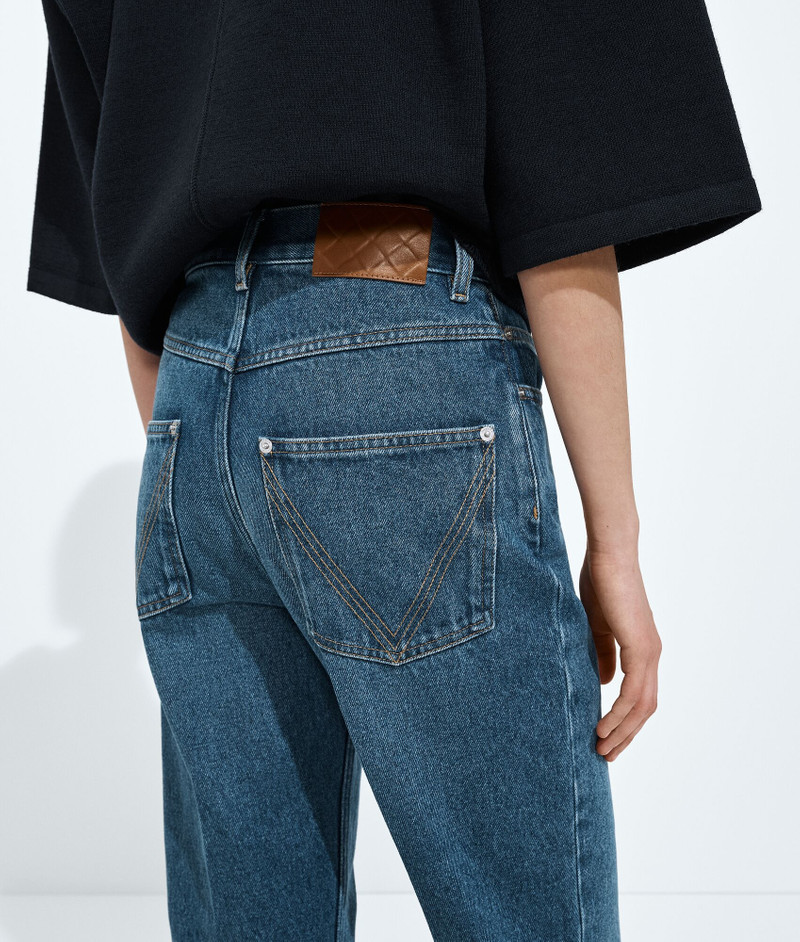 Medium Indigo Flared Jeans 4