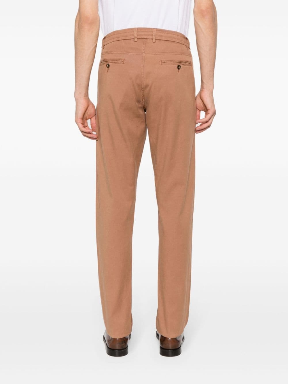 twill tapered trousers - 4